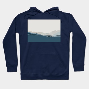 blue north shore mountainscape Hoodie